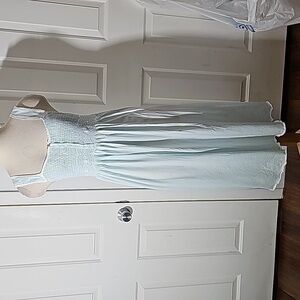 p.jamas maxi night gown prima cotton size medium.  Enbroidery smocking.